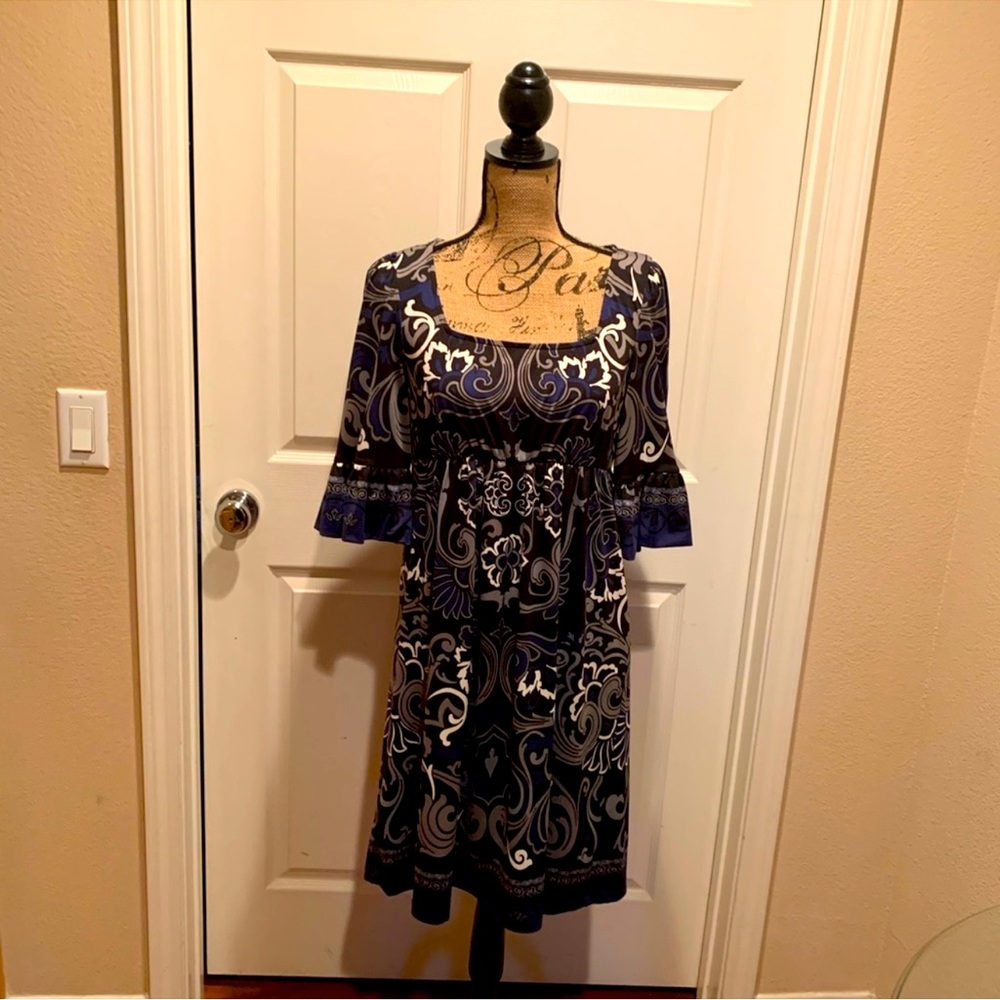 Trulli multi colored print dress